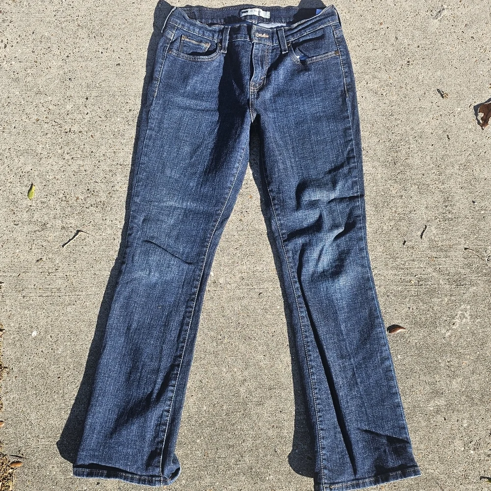 Levi's 515 Bootcut Jeans Women's 6M W28 L32 Dark Wash Mid Rise Stretch Denim